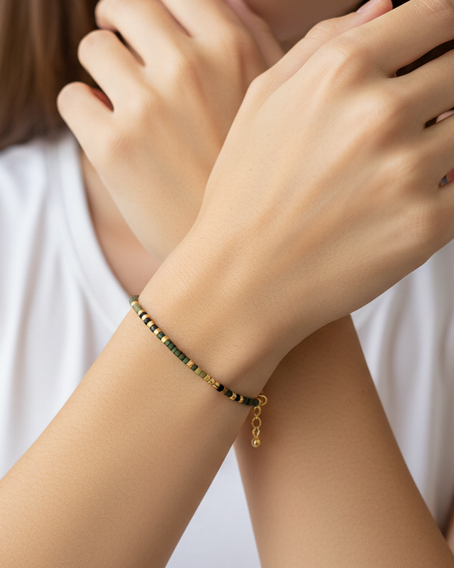 Indian Delicate - Army Green