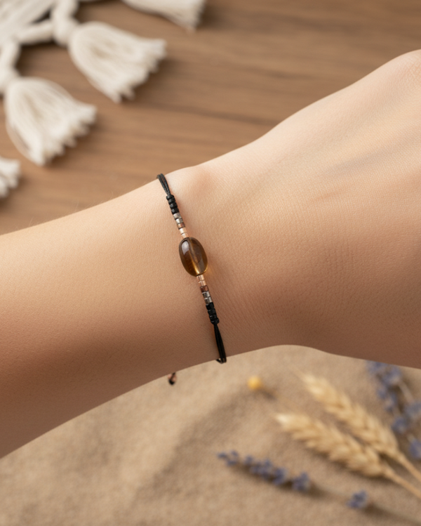 Glass Stone Black - Brown