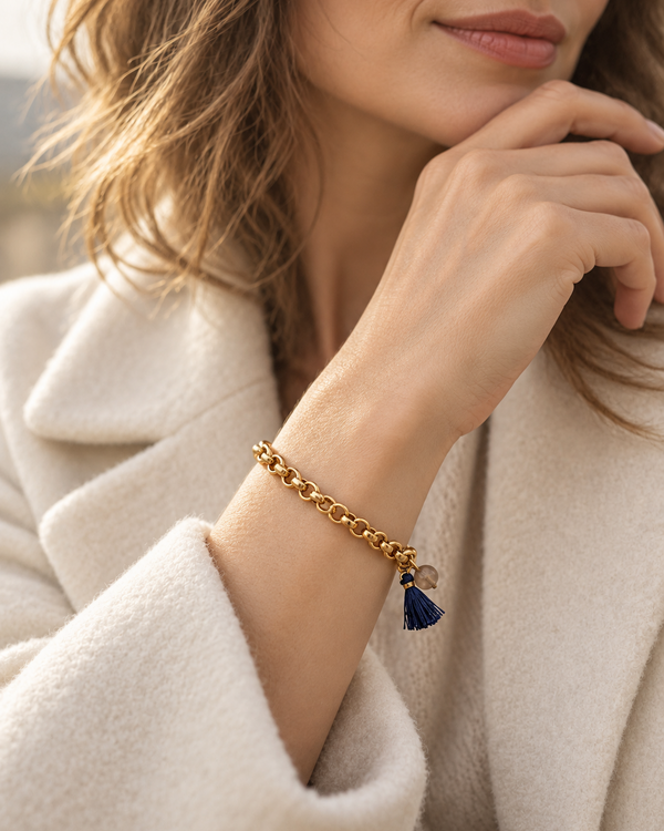 Einfarbige Perle – Gold