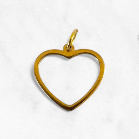 "Medium Heart Gold GTC"