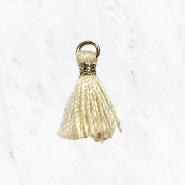 Mini Cream Tassel Joy