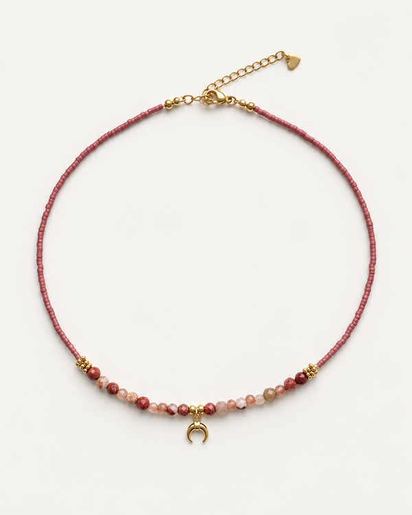 Moon Path Gold Necklace