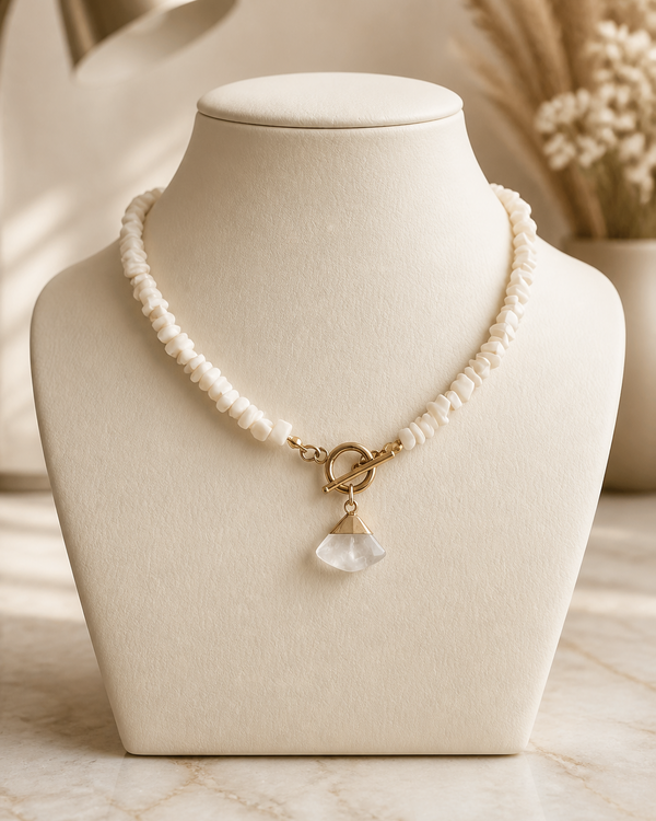 Mother of pearl & Quartz