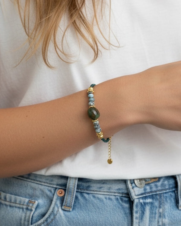 Einfarbige Perle – Gold