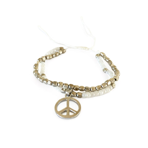 Peace Double Beads