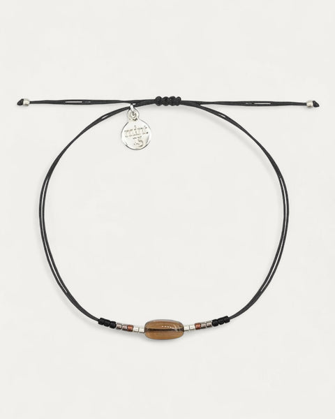Glass Stone Black - Brown