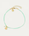 Coin Anklet - Mint Green