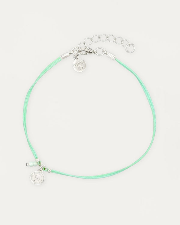 Coin Anklet - Mint Green