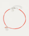Coin Anklet - Coral Red