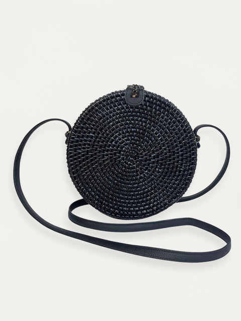 Bali Black Rattan Bag