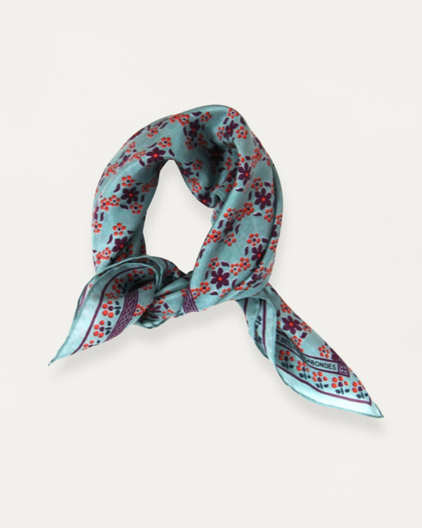 Mini Silk Scarve Natasha - Light Blue