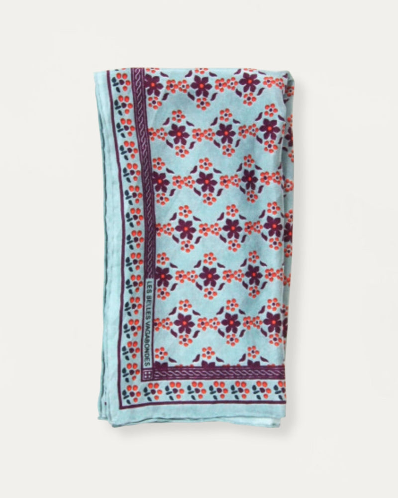 Mini Silk Scarve Natasha - Light Blue