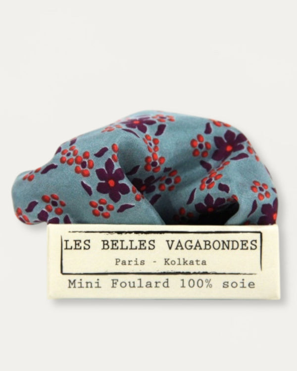 Mini Silk Scarve Natasha - Light Blue