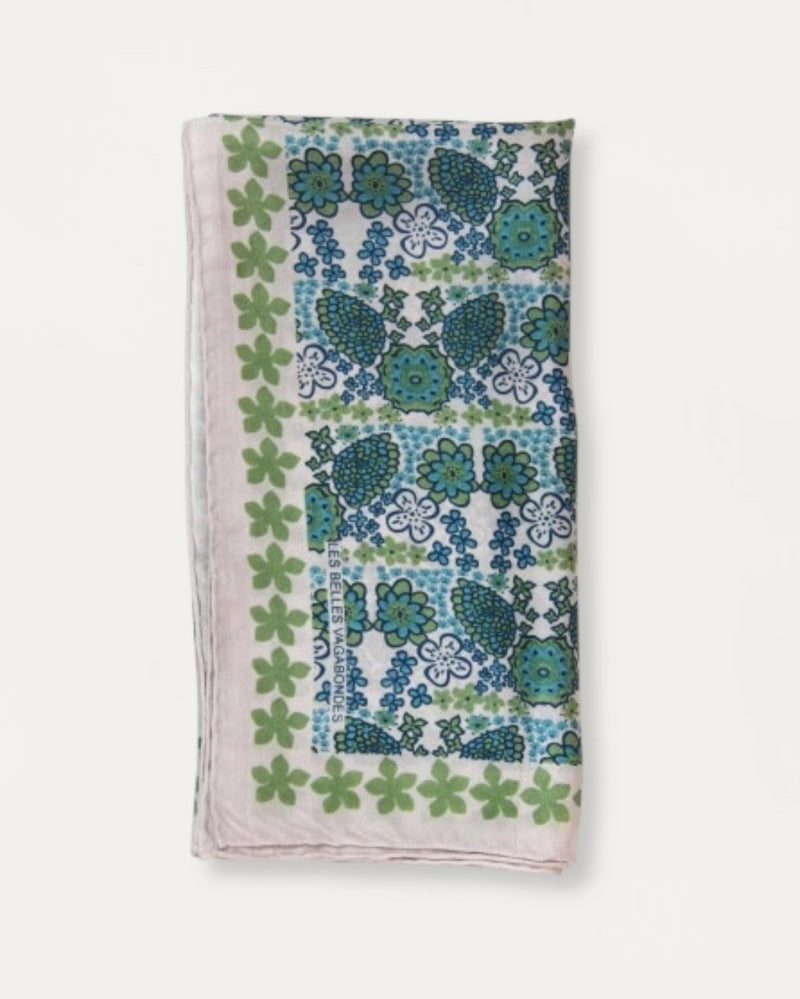 Mini Silk Scarve Caribe - Blue
