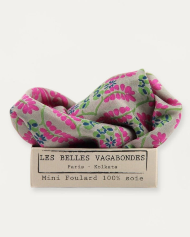 Mini Silk Scarve Albertine - Pink