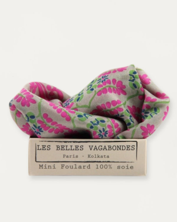 Mini Silk Scarve Albertine - Pink