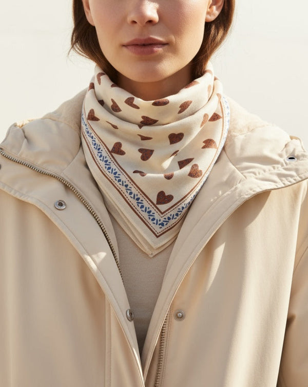 Heart Cotton Scarve