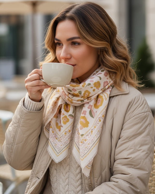 Wool & Silk Scarve Bronze