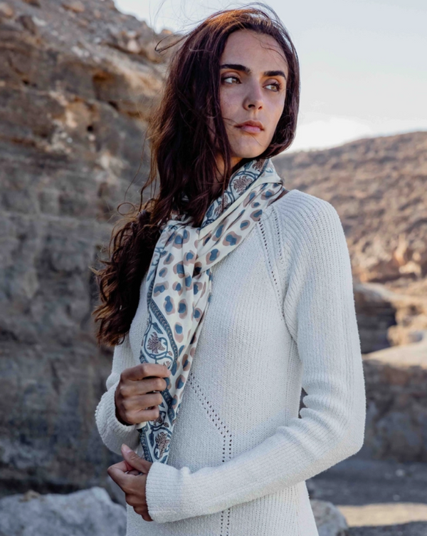 Print Cotton Twill Scarve