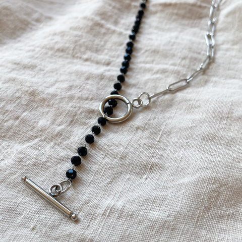 Rosary Black Pearls Necklace