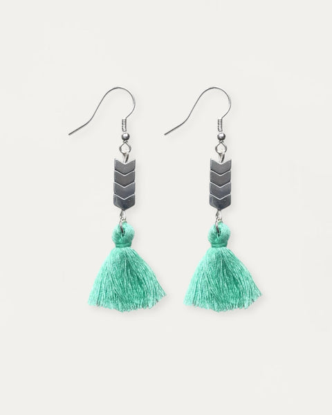 Pastel Tassels Earrings - Gold