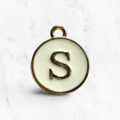 "S Gold White"