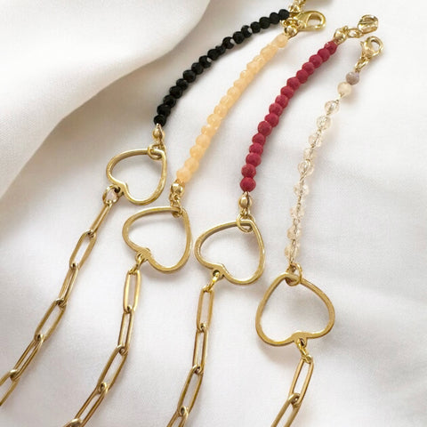 Heart Mix - Beads/Chain