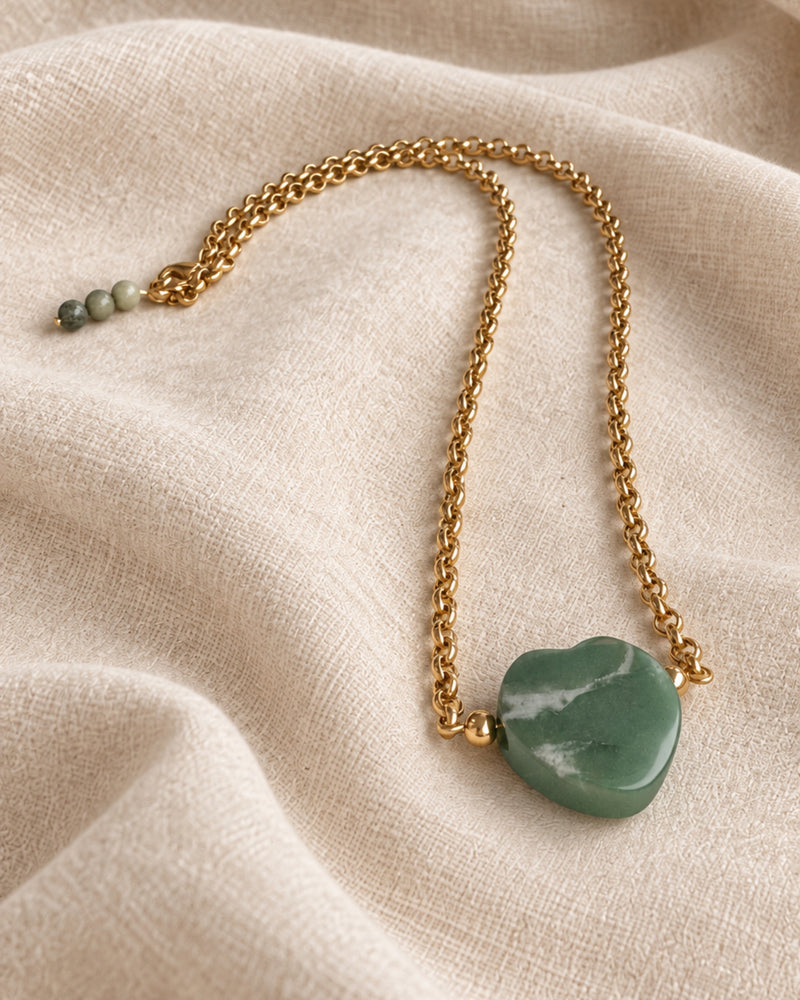 Strong Heart Gold Necklace