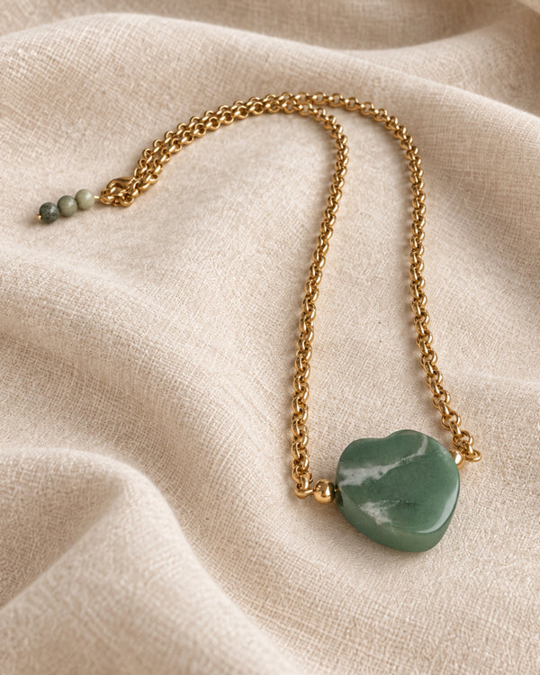 Strong Heart Gold Necklace
