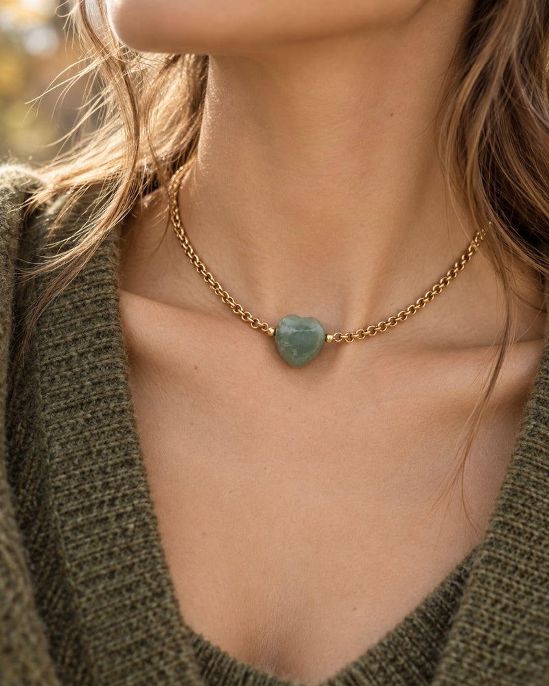 Strong Heart Gold Necklace