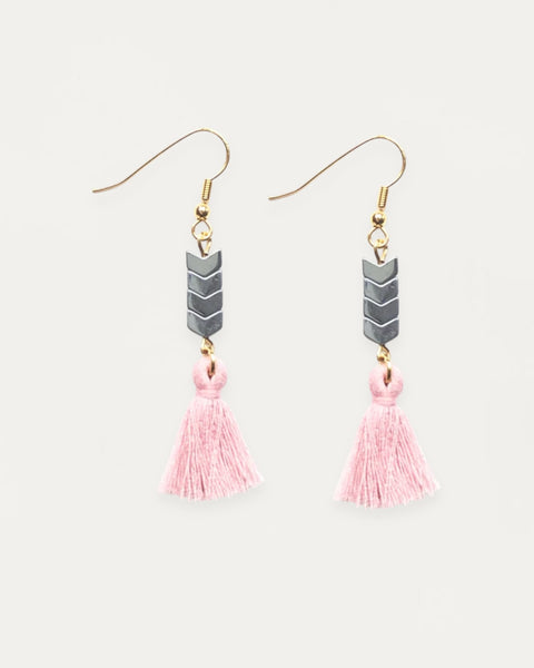 Pastel Tassels Earrings - Gold