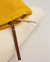 Linen Mustard Cosmetic Bag/Clutch
