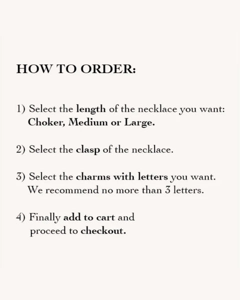 Personalisierte Halskette - Buchstaben