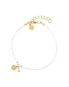Coin Anklet - White