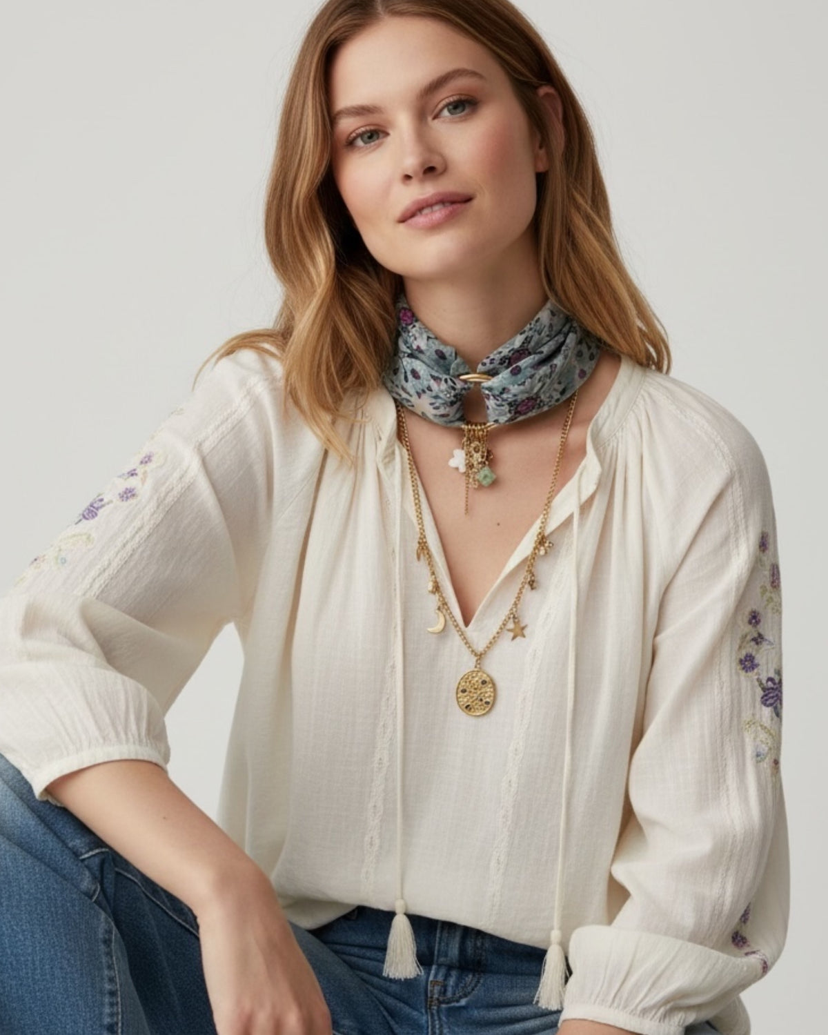 Hoop for Scarves - Gold