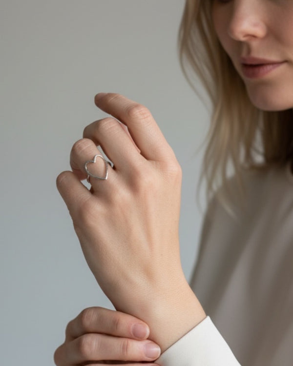 Ring 'Amore' Big Silver