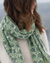 Wool Scarves Poem Green