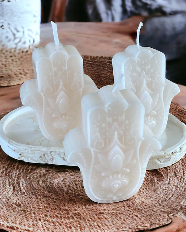 Hamsa Candle