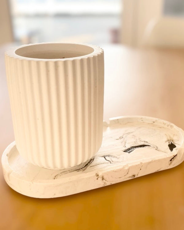 Oval Jewelry Tray - Rustic Brown