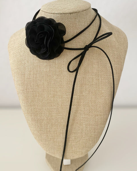 Blumen Choker - Lang