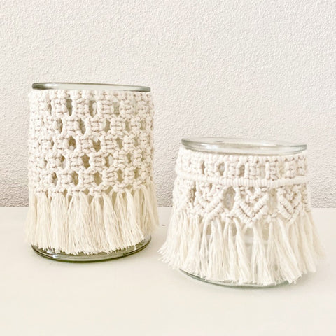 Macrame Candlelight / Flower Vase