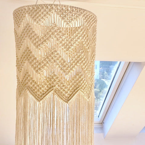 Zig Zag - Macrame Lamp Shade