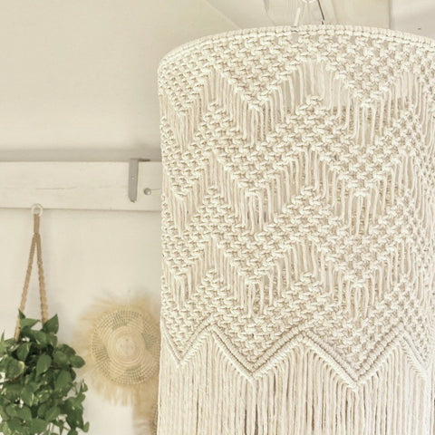 Zig Zag - Macrame Lamp Shade