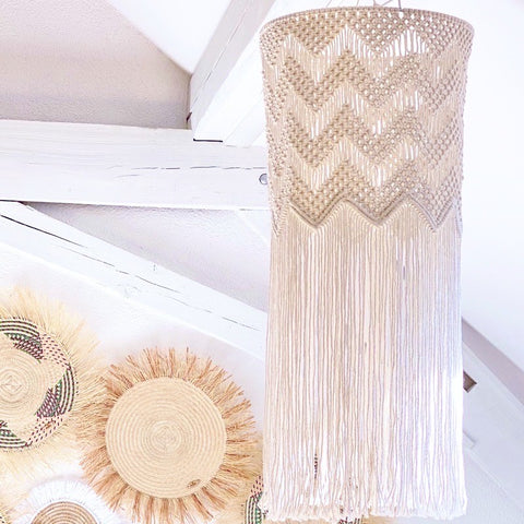 Zig Zag - Macrame Lamp Shade