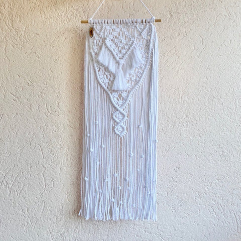 Total White Macrame Tapestry