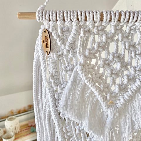 Total White Macrame Tapestry