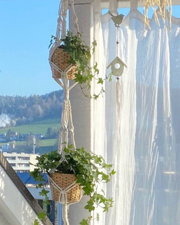 Double Macrame Plant Hanger