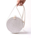 Bali White Rattan Bag