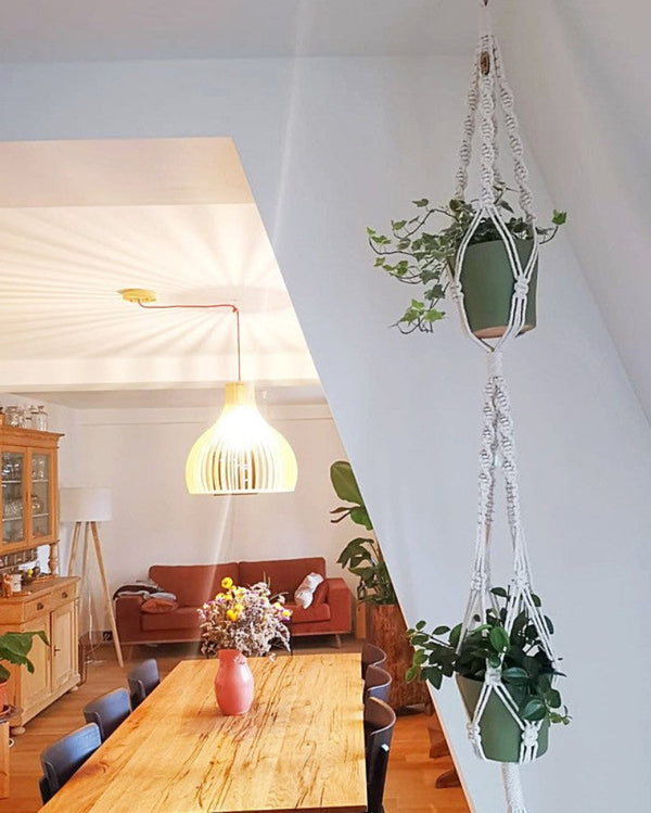 Double Macrame Plant Hanger