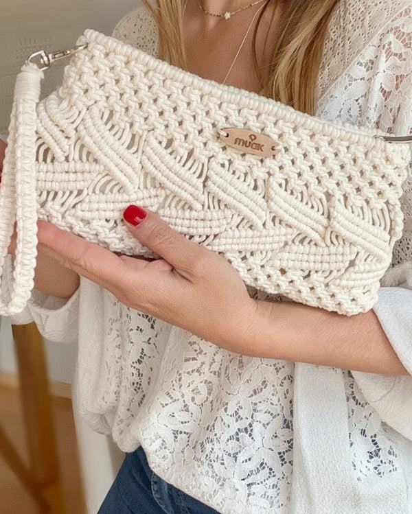 Waves Macrame Clutch